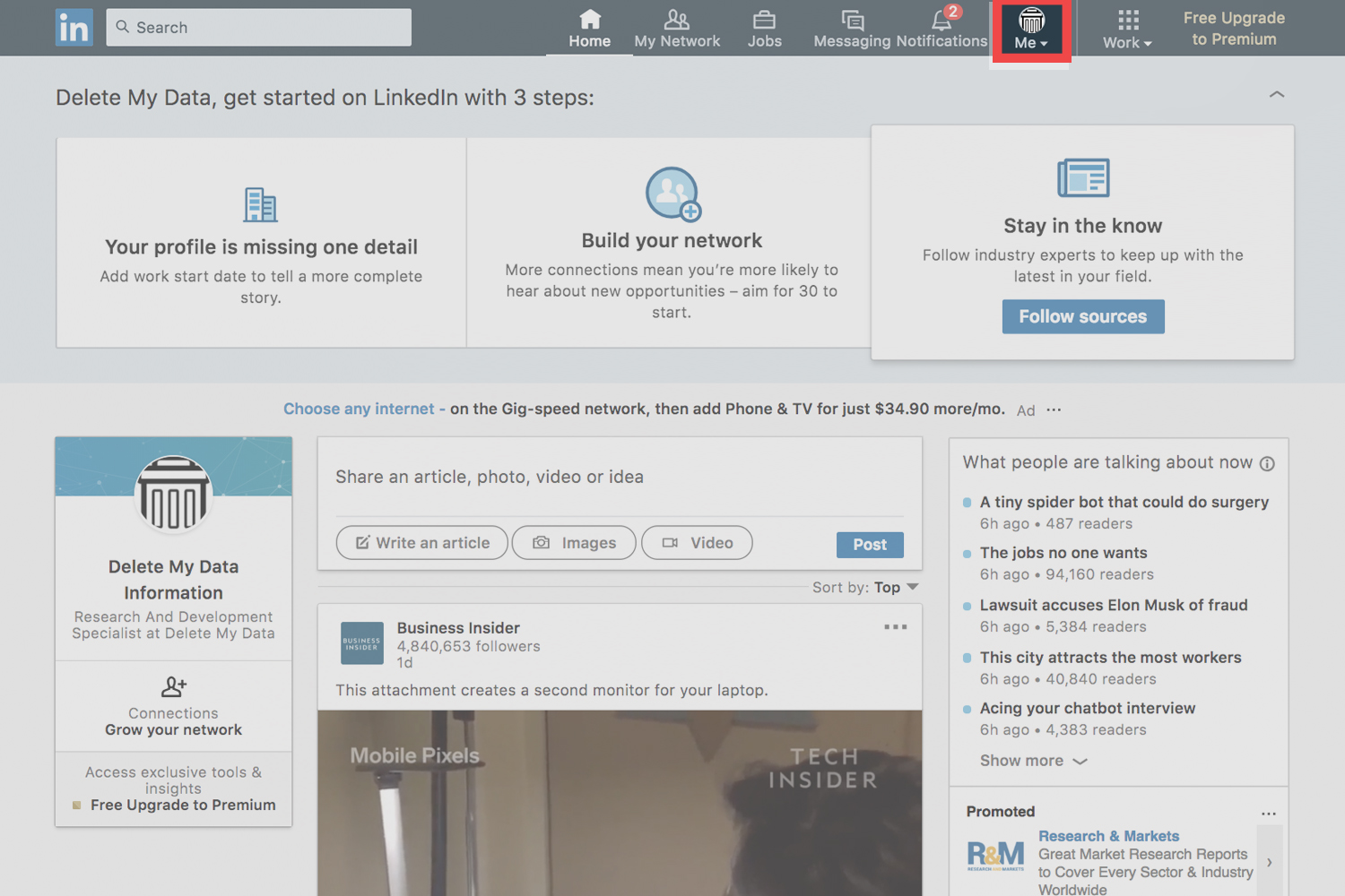 How To Delete Your Linkedin Account
