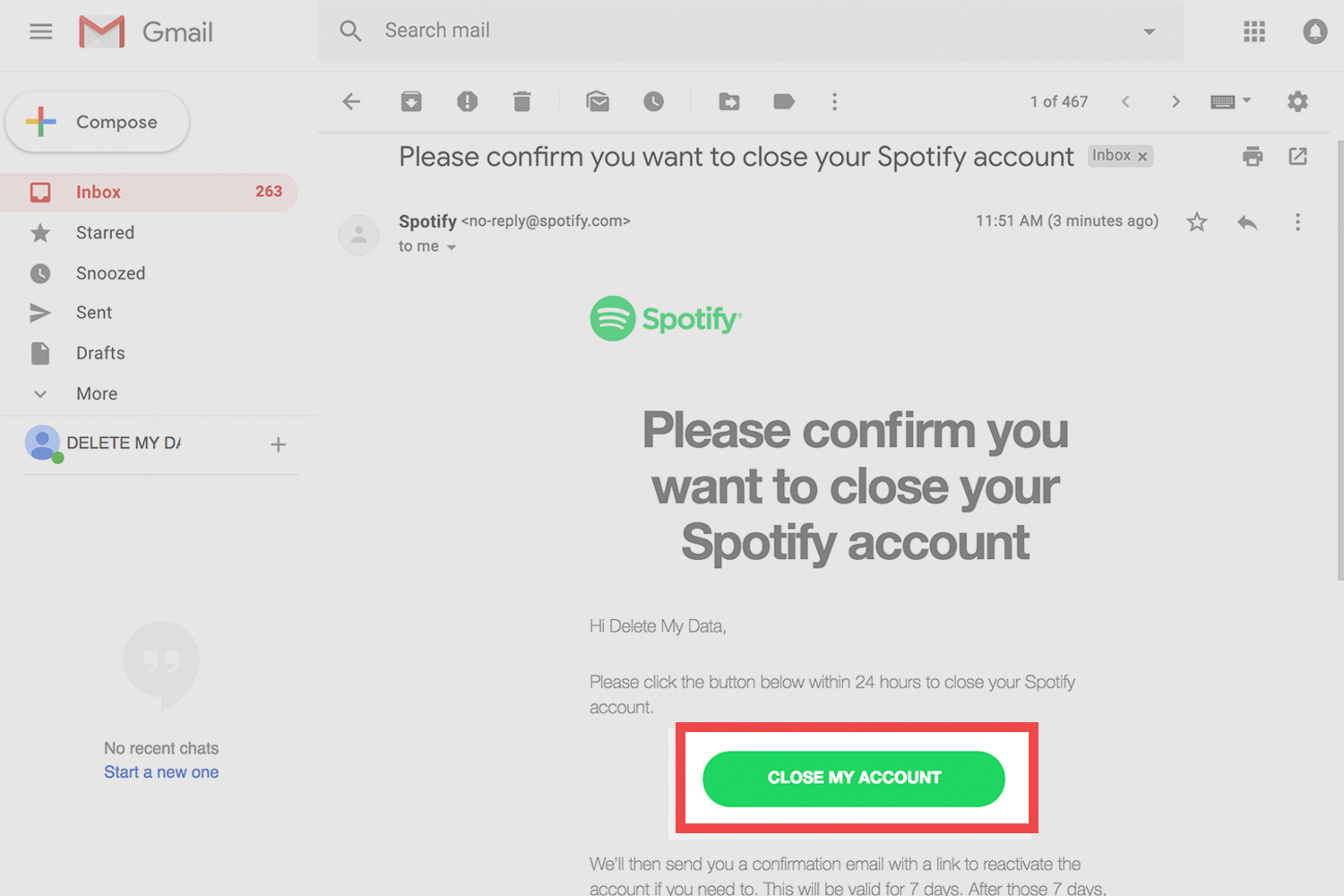 how to delete spotify account and reuse email