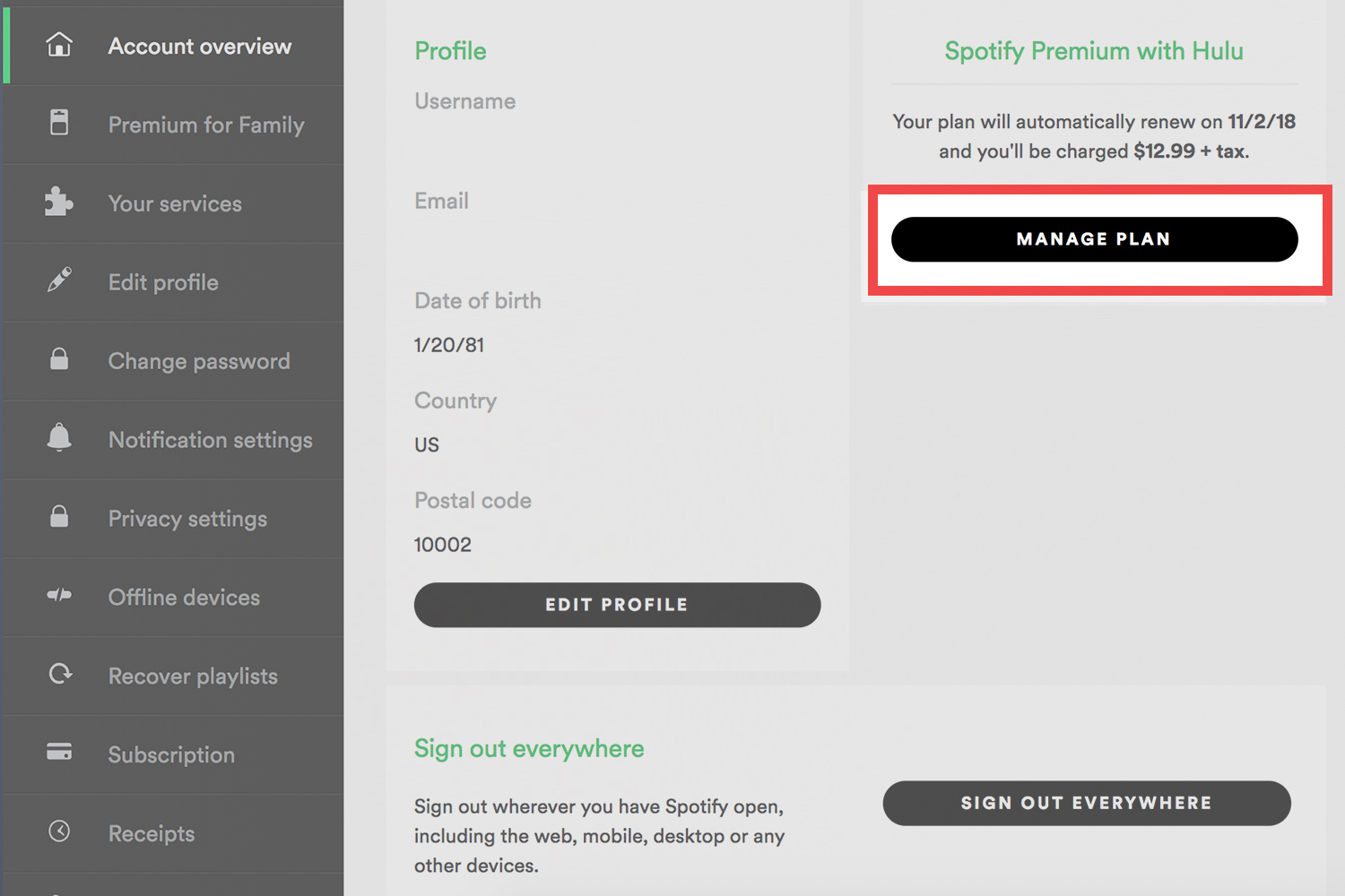 hulu spotify login