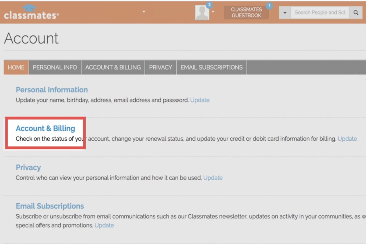 How To Turn Off Automatic Renewal For Classmates.com