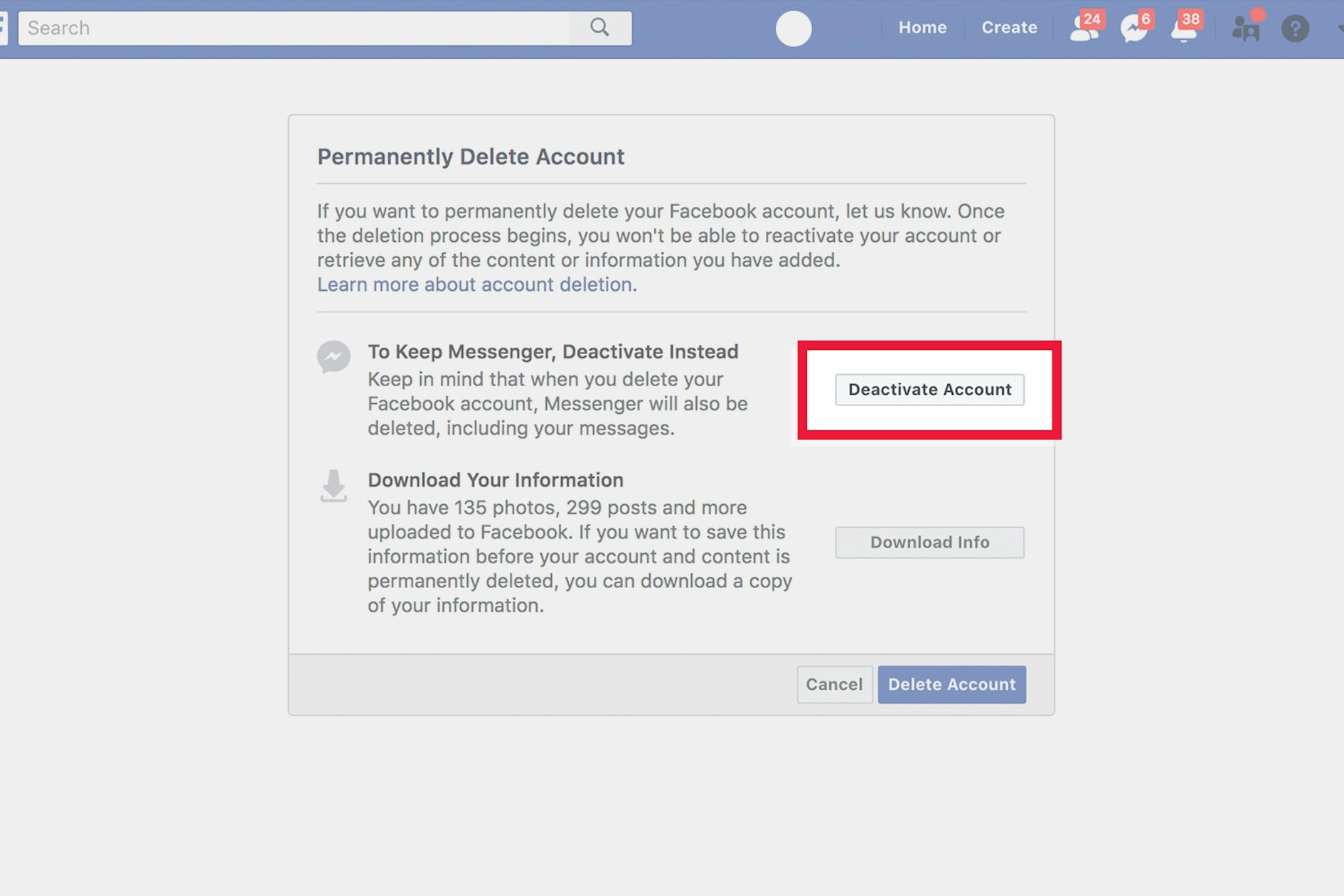 How To Deactivate Your Facebook Account