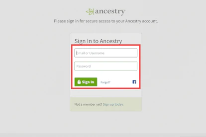 Www ancestry com sign in