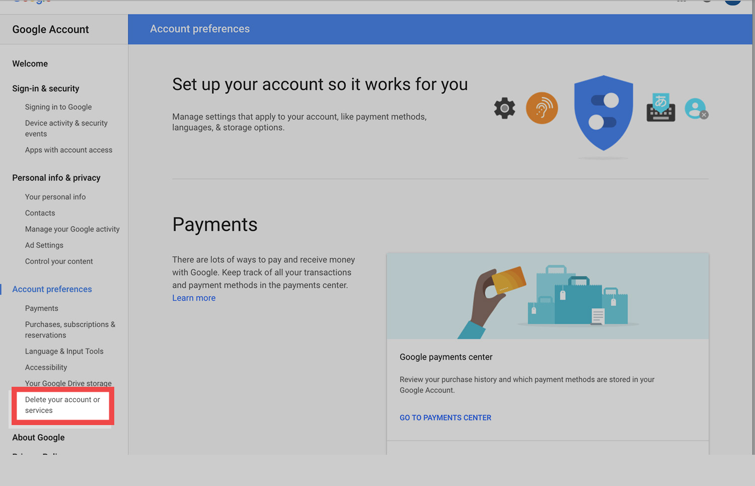 History login gmail delete Last account