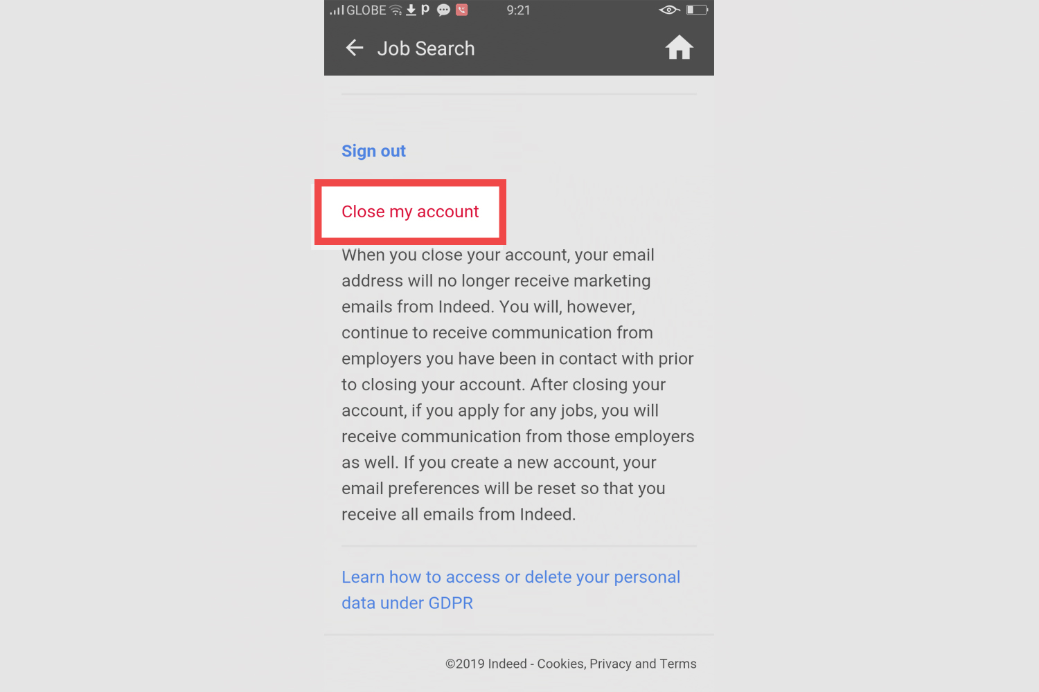 How To Delete Your Indeed Account