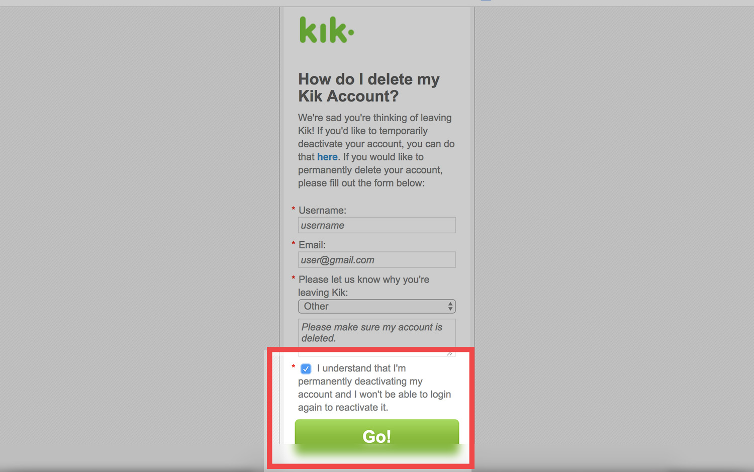 skør Canada Blinke How To Delete Your Kik Account