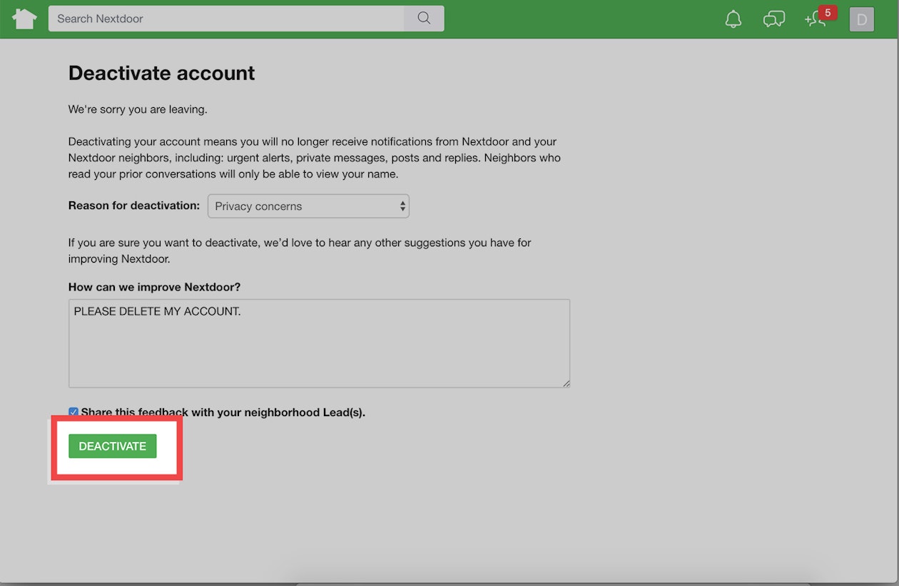 How To Delete Nextdoor Account How To Deactivate Your Nextdoor