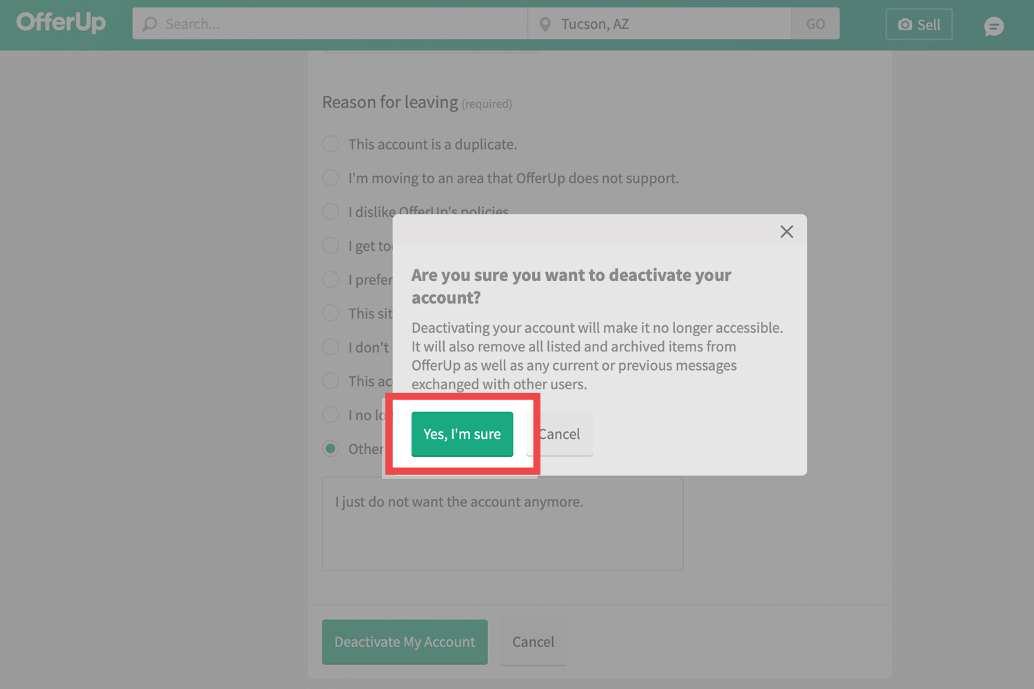 How To Deactivate Your OfferUp Account