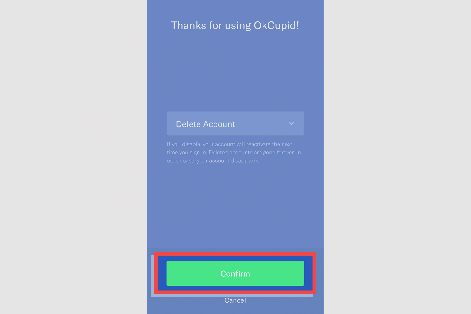 How To Delete Your OkCupid Account