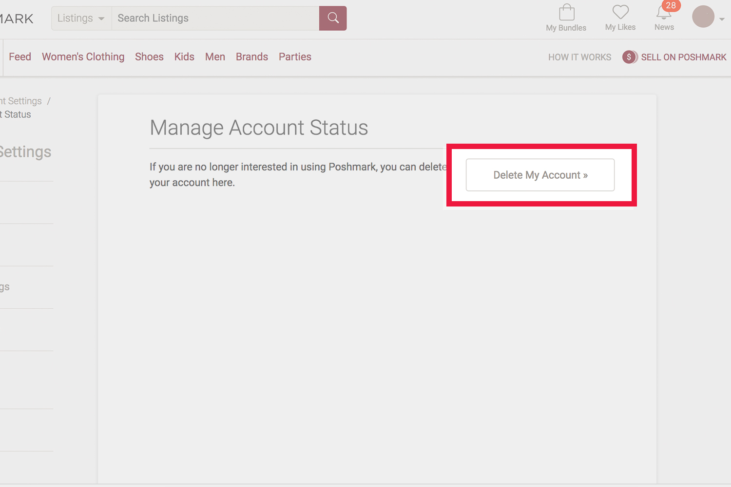 How To Delete Your Poshmark Account