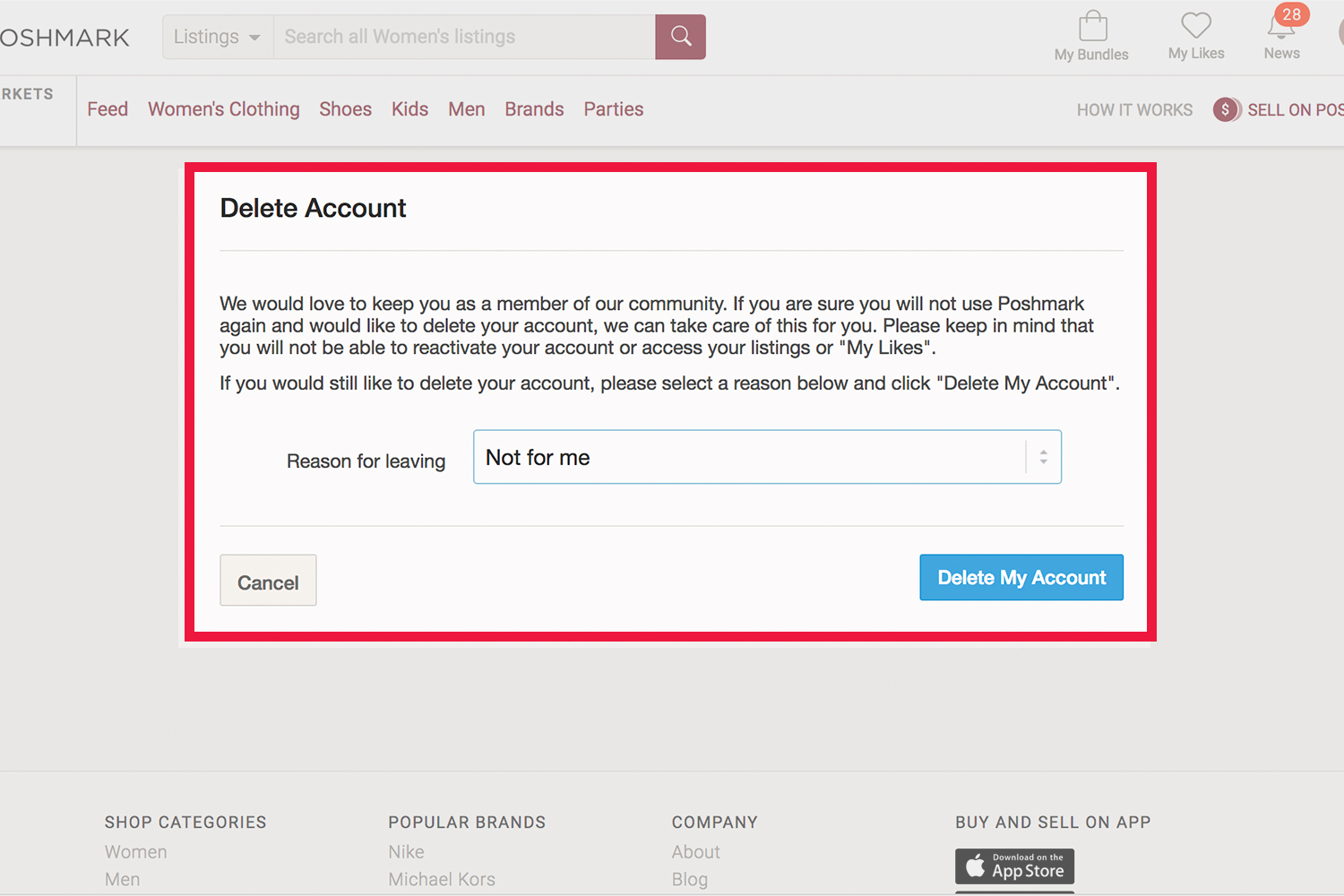 How To Delete Your Poshmark Account