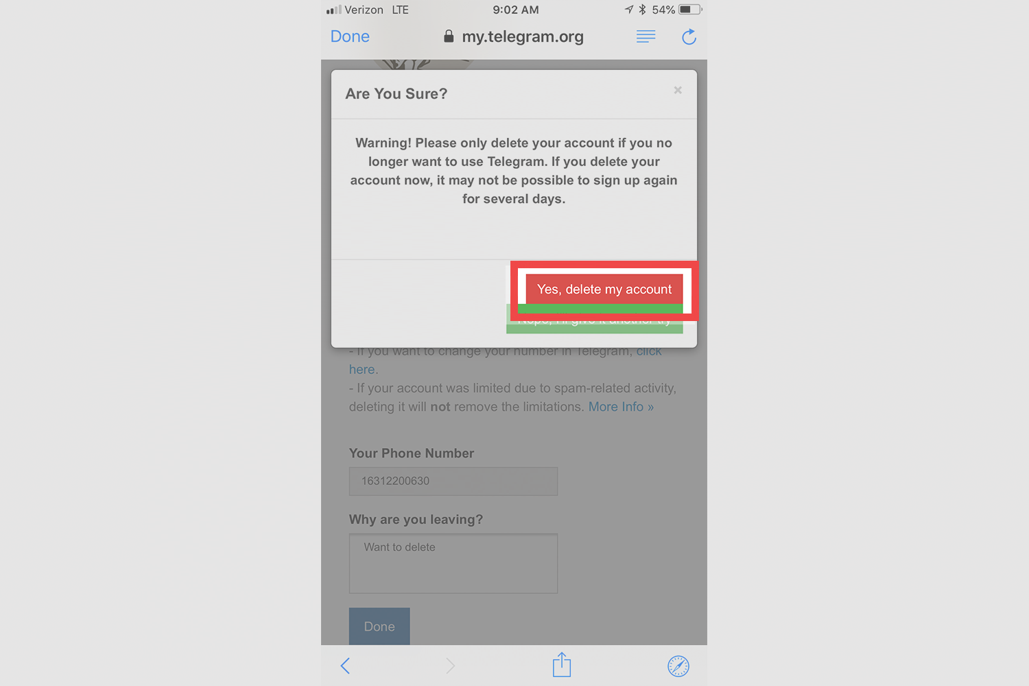 How To Delete Your Telegram Account