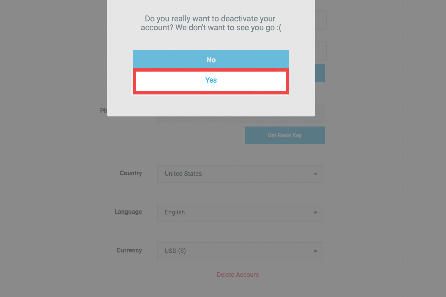 How To Delete Your Wish Account - Email Login